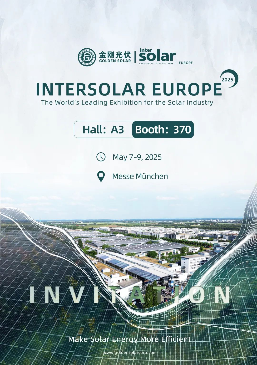 Upcoming Exhibitions | Golden Solar Invites You to Meet at Intersolar Europe 2025